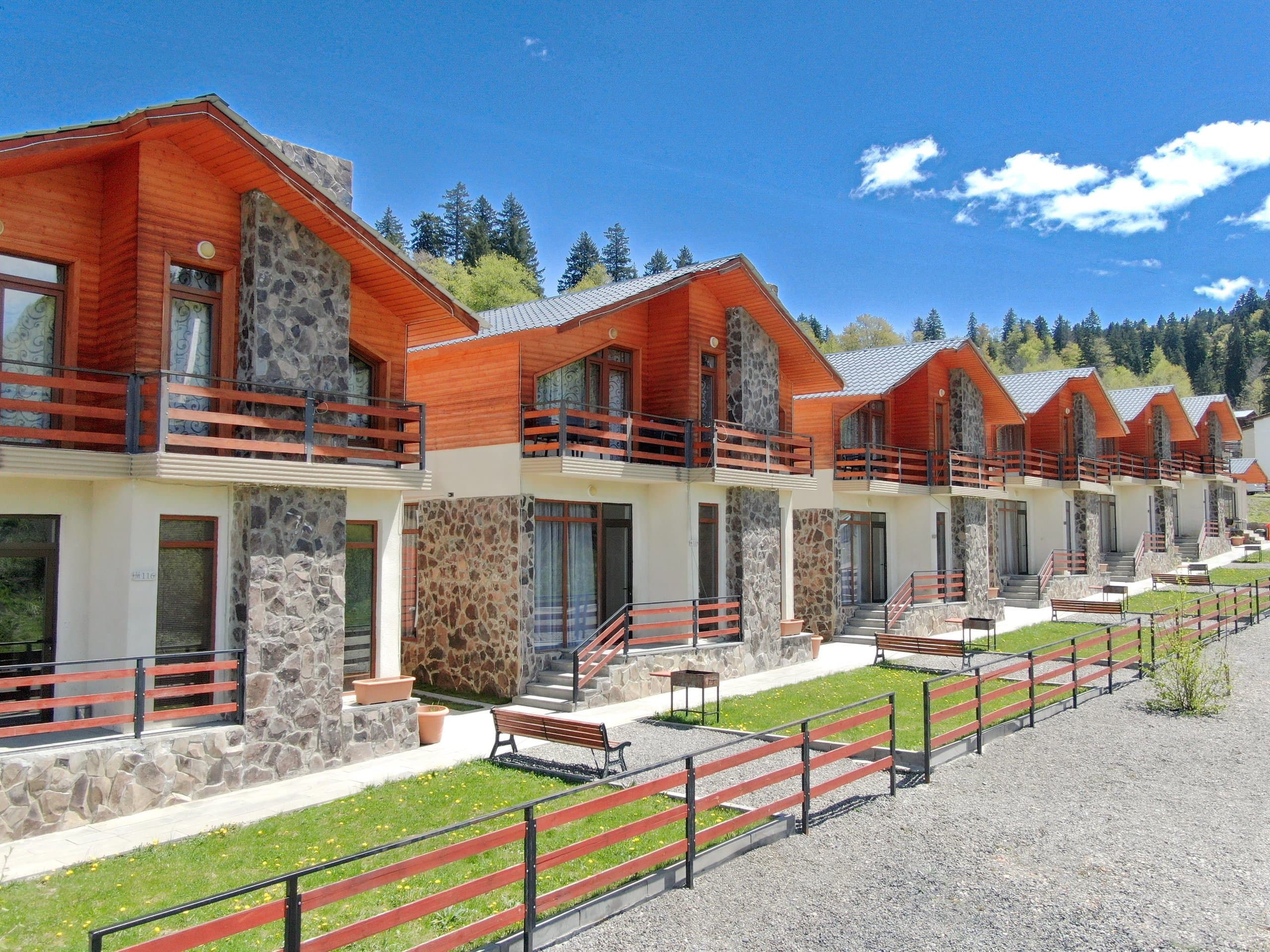 Adventure Georgia-style mountain villas in summer.