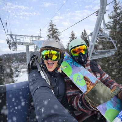 snow chairlift couple package, Georgia ski holiday package